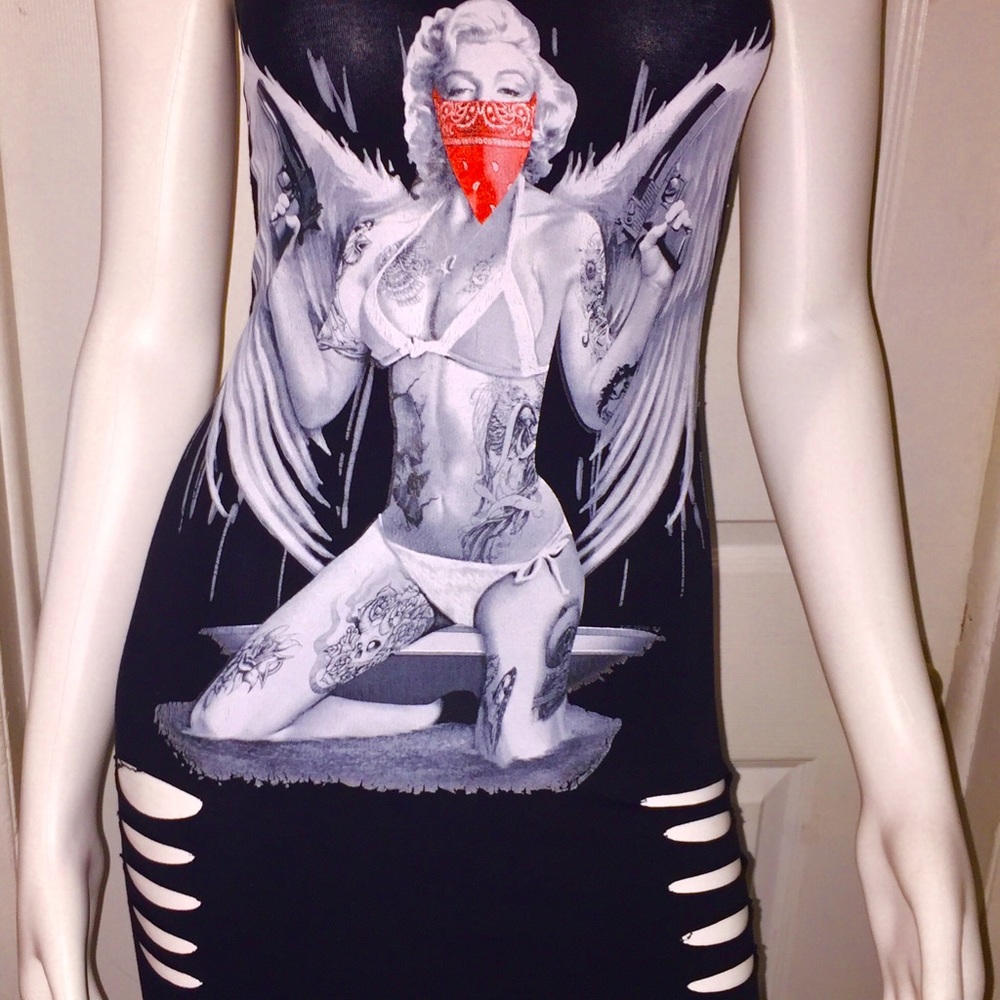 Women’s size M sexy Marilyn Monroe bad girl dress